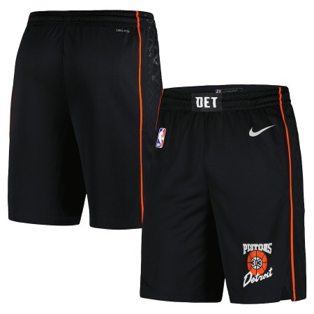 NBA Mænd Detroit Pistons Shorts 2023-24 Nike City Edition Sort Swingman NBA Mænd Detroit Pistons Shorts 2023-24 Nike City Edition Sort Swingman